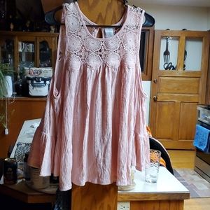 Bell sleeve cold shoulder shirt